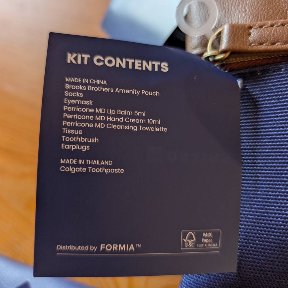 Set of 3 United Airlines Premium Plus Amenity Pouches - Picture 2 of 3